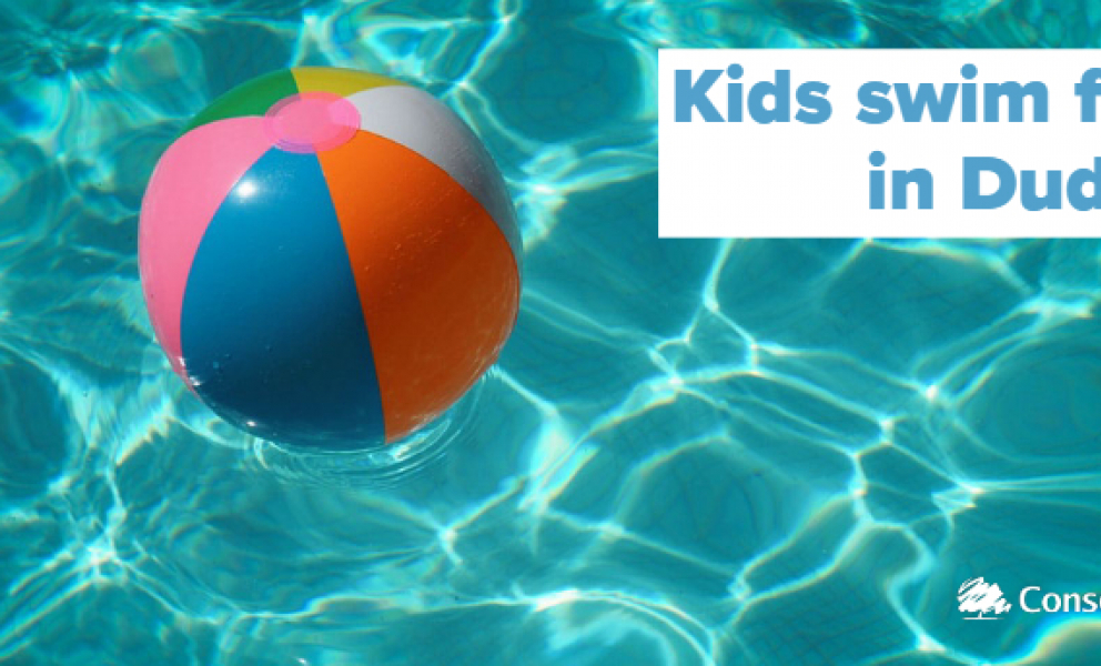 Kids swim free in Dudley