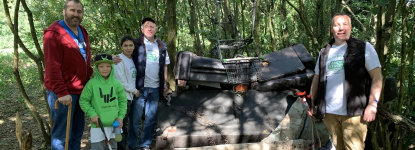 Reporting fly-tipped furniture