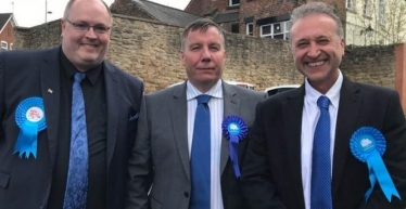 Cllr Shaun Keasey (Sedgley), Cllr Bryn Challenor (Gornal), Cllr Chris Neale (U Gornal&W)