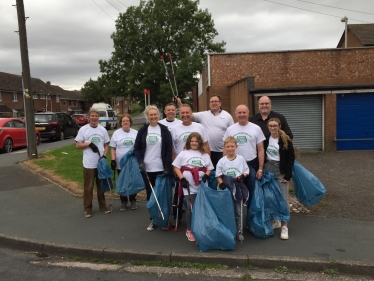 Volunteers stand ready to go